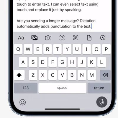 ios 16 Dictation