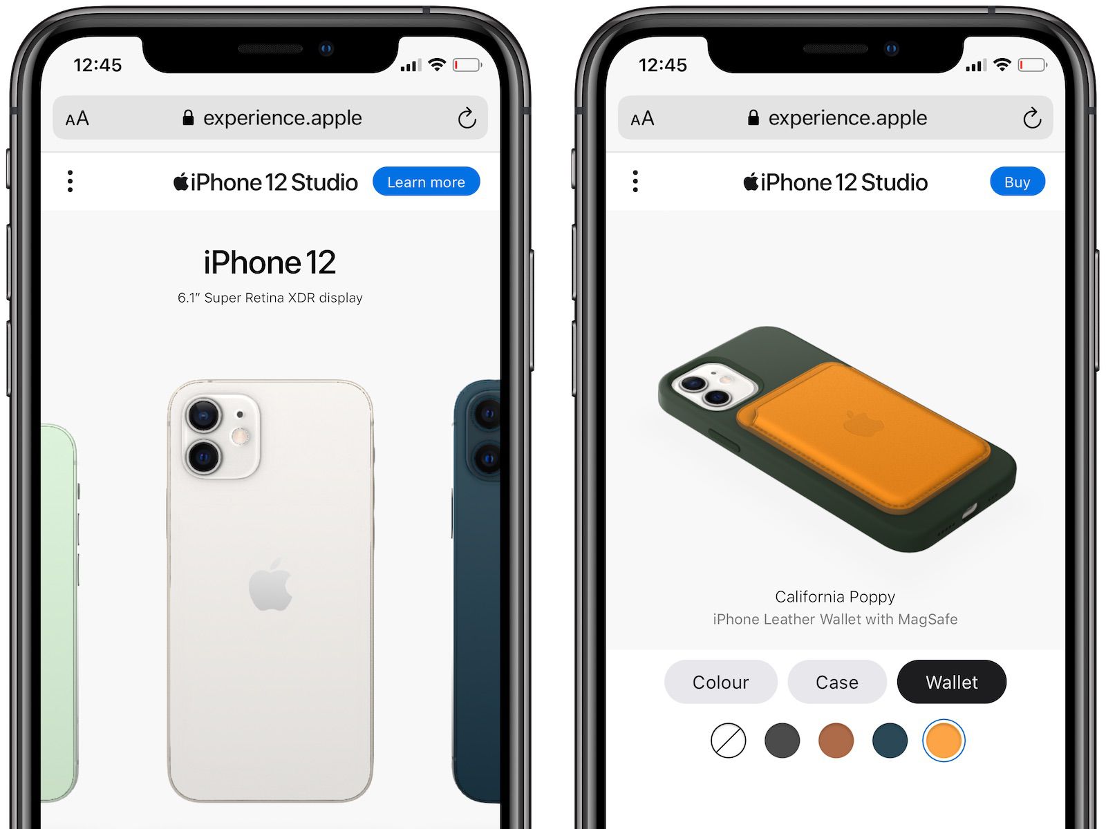 Apple propose l'iPhone 12 Studio pour choisir son iPhone et ses  accessoires MagSafe