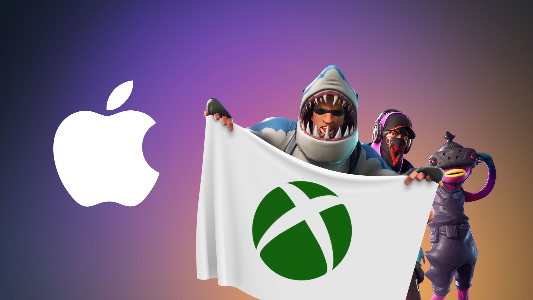 fortnite apple logo cloud purple feature.