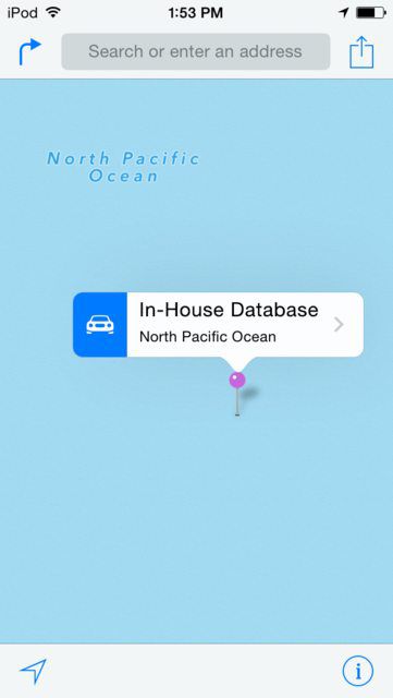 apple vans for in house mapping database image