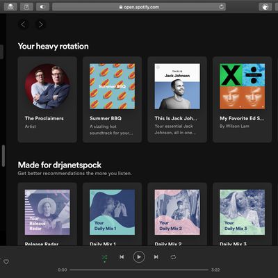 spotify web player safari
