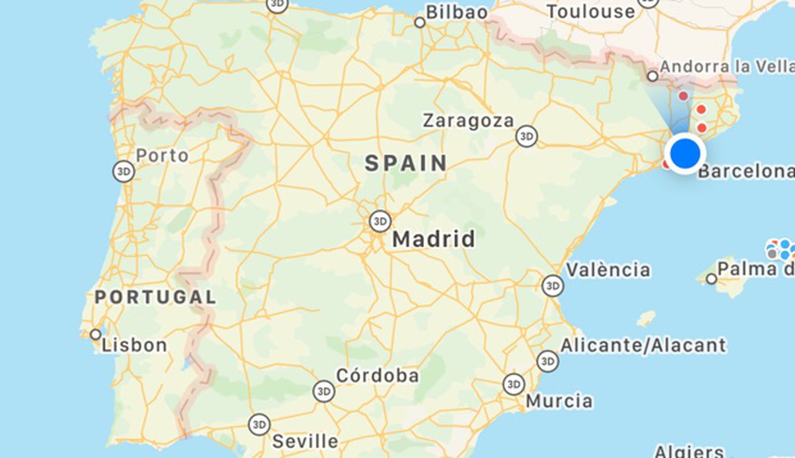 Map Of Portugal And Spain Revamped Apple Maps Now Being Tested In Spain And Portugal - Macrumors