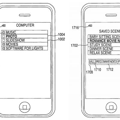 iphone intelligent remote patent