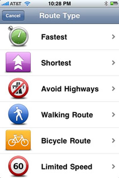 162401 tomtom route types