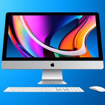 iMac 27 Isolated Feature Blue