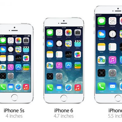 iphone 5s 6 sizes