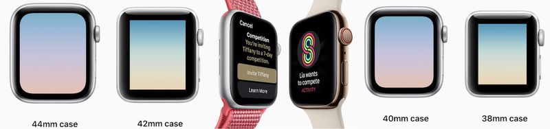 apple watch sizes series 3