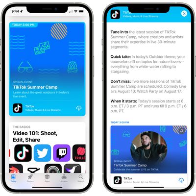 app store events ios 15