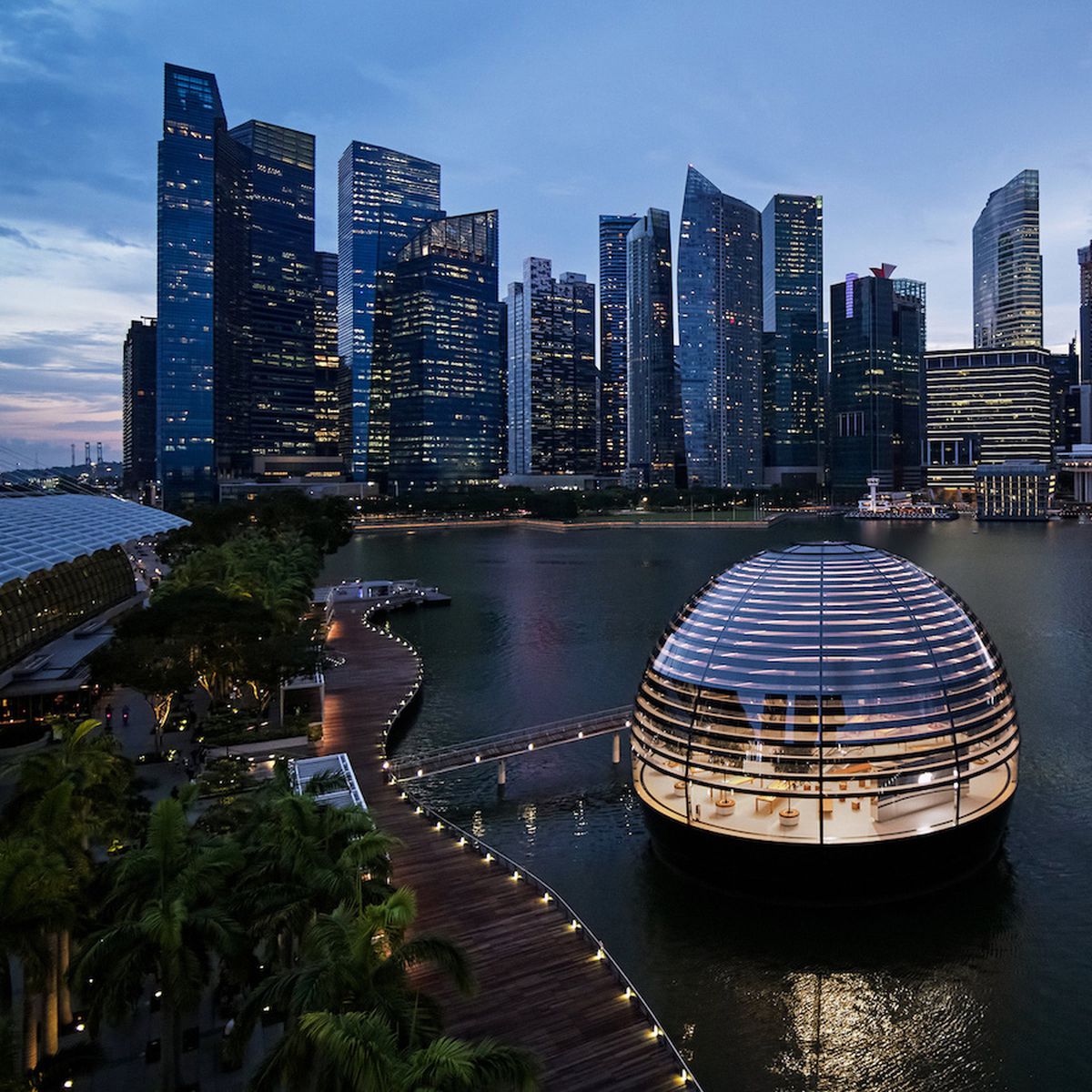 Apple's floating glass store to open at Marina Bay Sands on Sept 10