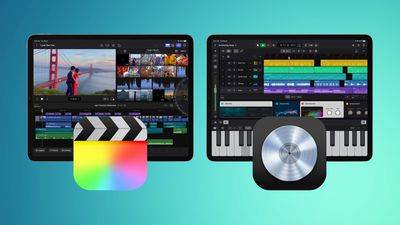 Apple iPad Final Cut Pro Logic Pro hero دارای نمادهای واقعی است