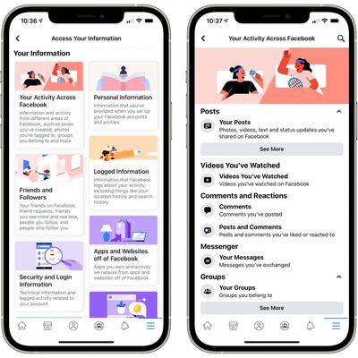 facebook access your information