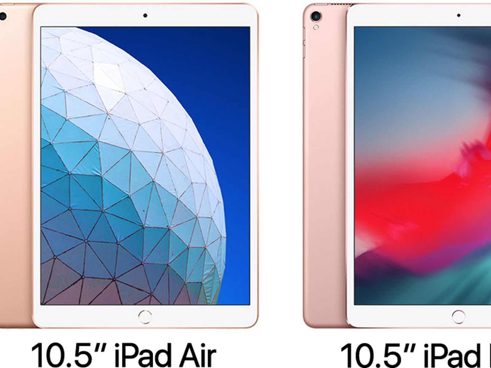 Ipad air store v ipad pro