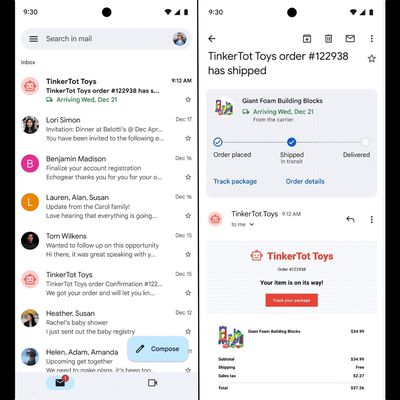 gmail package tracker