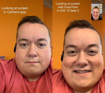 facetime correction feature ios 13 1