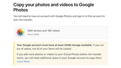 Apple Launches Service For Transferring Icloud Photos And Videos To Google Photos Macrumors