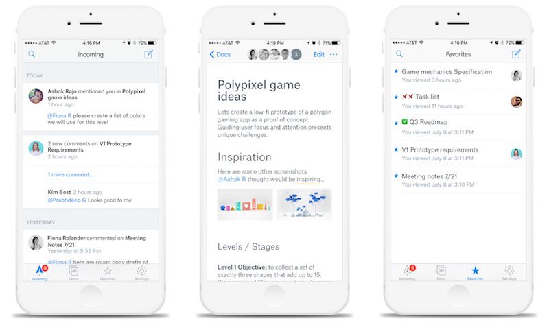 dropbox paper ios