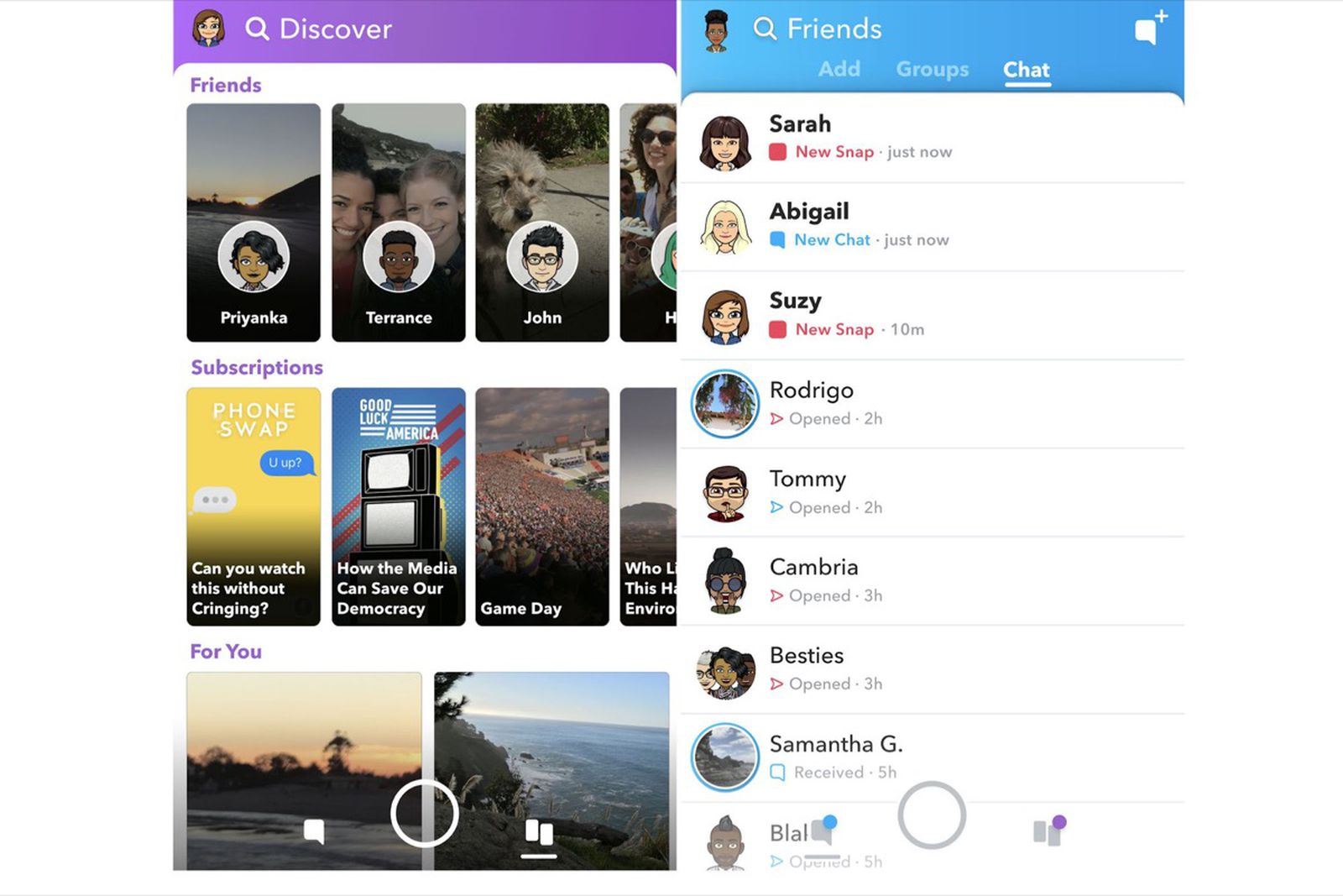 Snap forums. Snapchat Интерфейс. Snapchat новый Интерфейс. Snaps приложение. Редизайн снапчата.