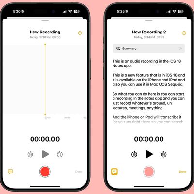 ios 18 notes app voice recording