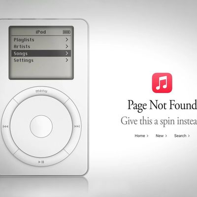 Apple Music iPod Page Not Found
