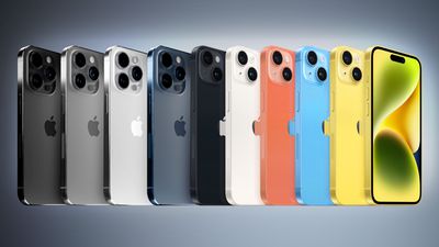 Fonctionnalité simulée de toutes les couleurs de l'iPhone 15