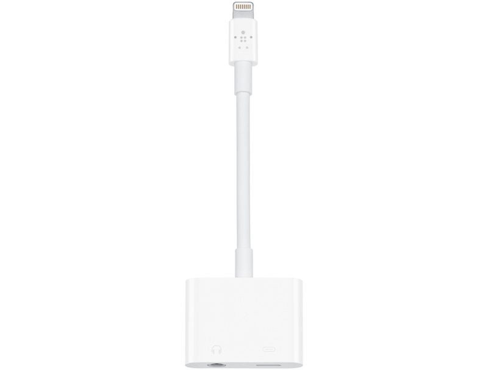 Belkin 3.5 mm audio and charge 2024 adapter for iphone