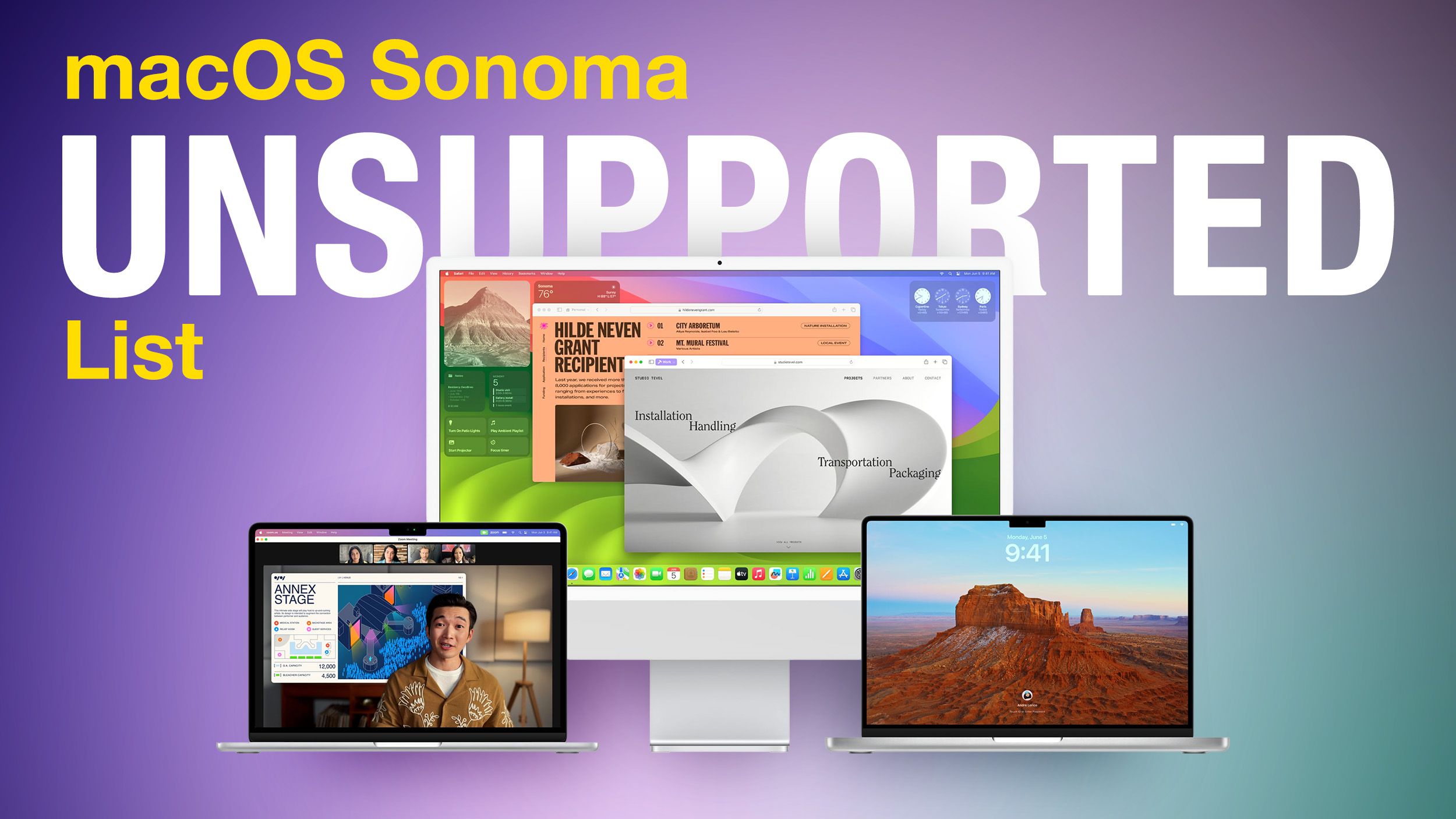 MacOS Sonoma Drops Support For These Macs - MacRumors