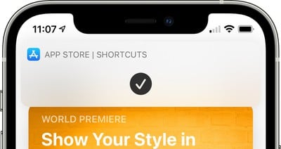 shortcuts home screen banner