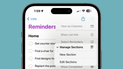 reminders sections