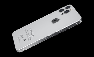 Caviar Launches 6 000 Custom Iphone 12 Pro With Fragment Of Steve Jobs Original Turtleneck Embedded In Apple Logo Macrumors