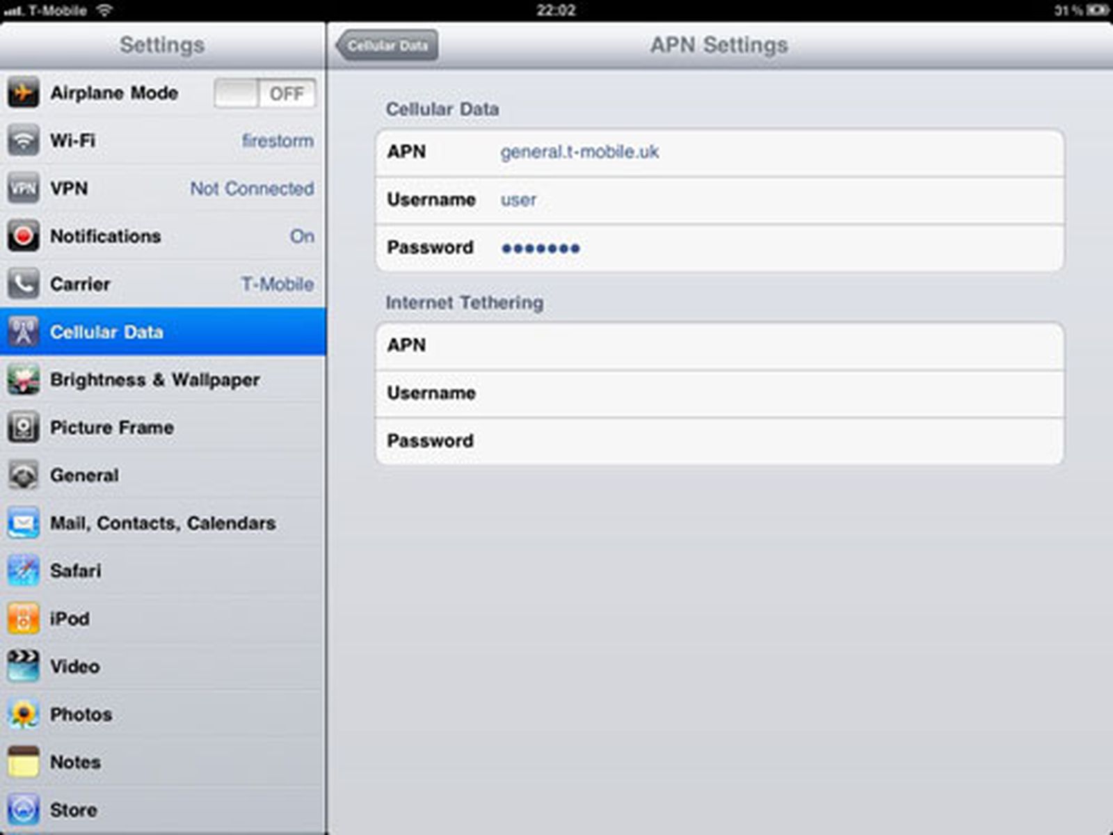 iPad 4.2 Beta 2 Adds Tethering Settings - MacRumors