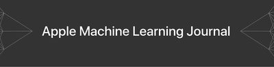 apple machine learning journal
