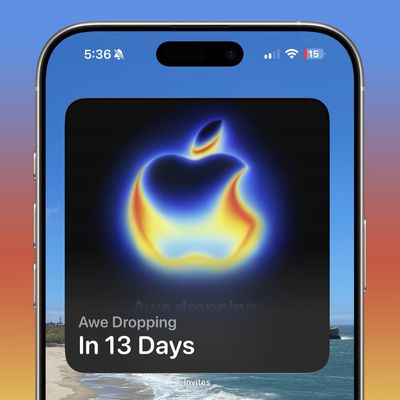 apple invites app widgets