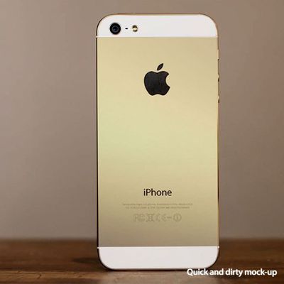 gold iphone 5s other mockup