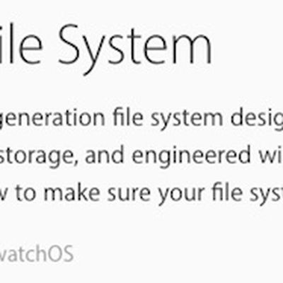 macOS Sierra Apple File System