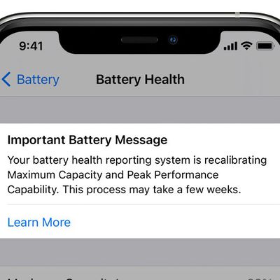 battery health recalibration