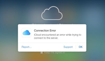 icloudconnectionerror