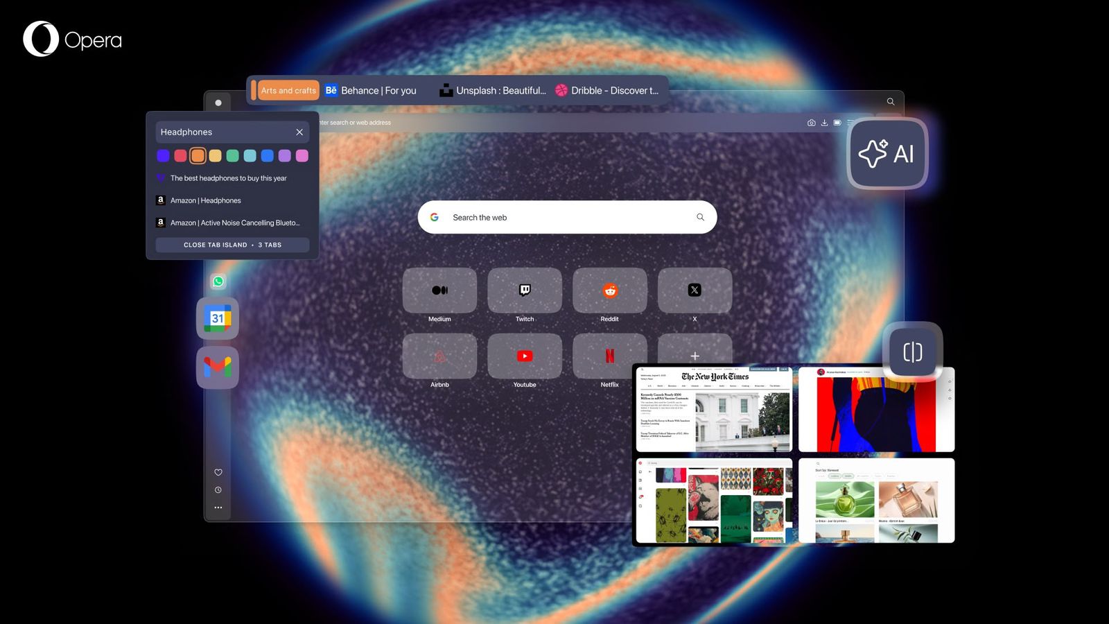 macrumors.com - Tim Hardwick - Opera One R3 Gains Music-Reactive UI Theme and 4-Way Split Screen
