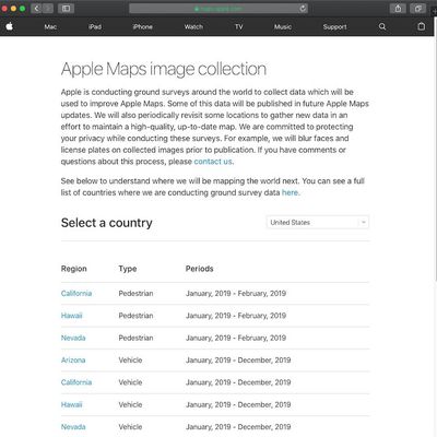 apple maps image collection