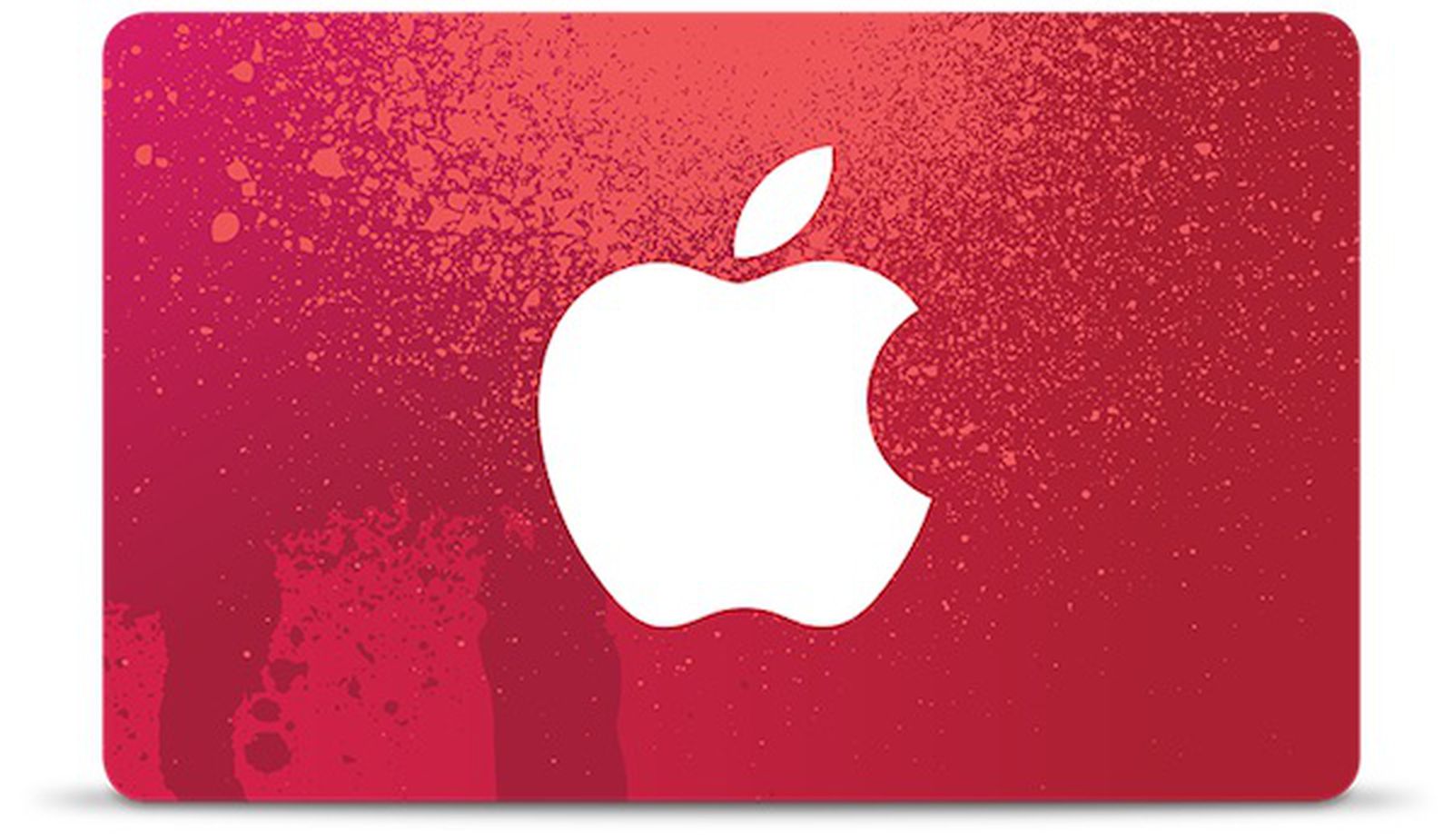 ITUNES Dripping Paint 2014 Gift Card $0 - Collectable Only Red - V3 