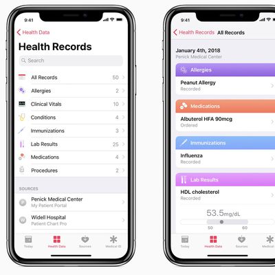 health records ios 11