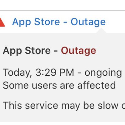 apple app store outage