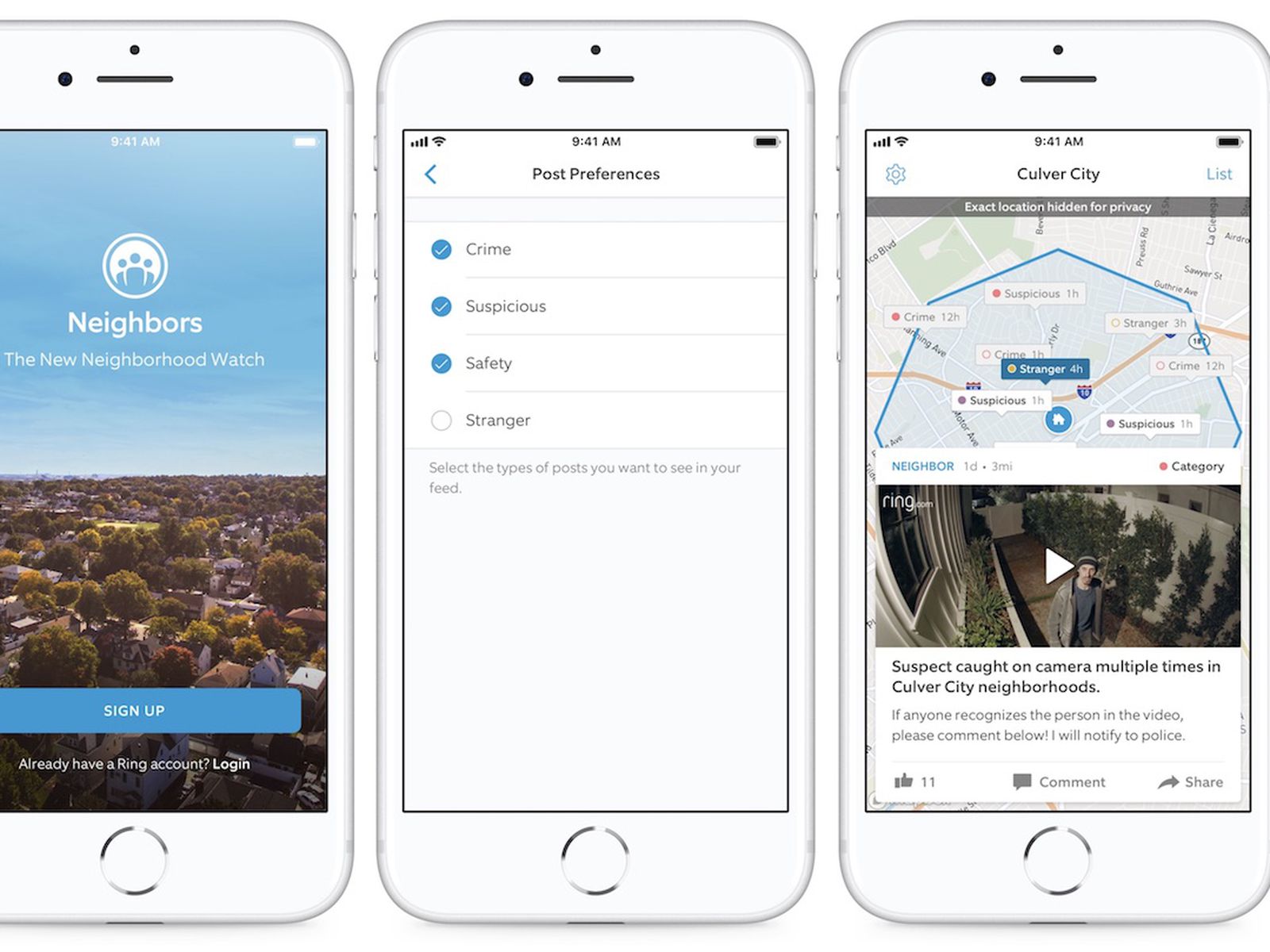 Ring Launches Standalone 'Neighbors' iOS App for Crowdsourcing and  Preventing Criminal Activity - MacRumors
