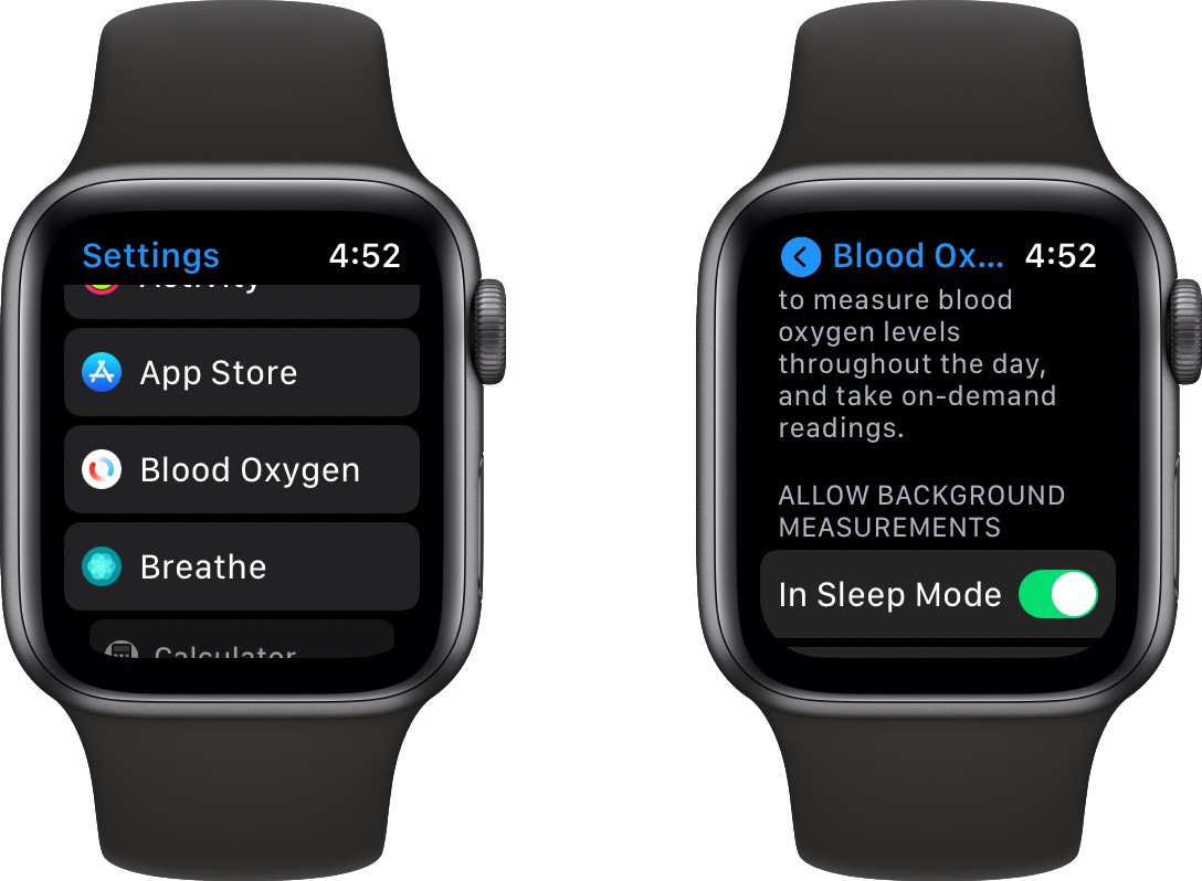 apple watch series 6 pulse oximeter