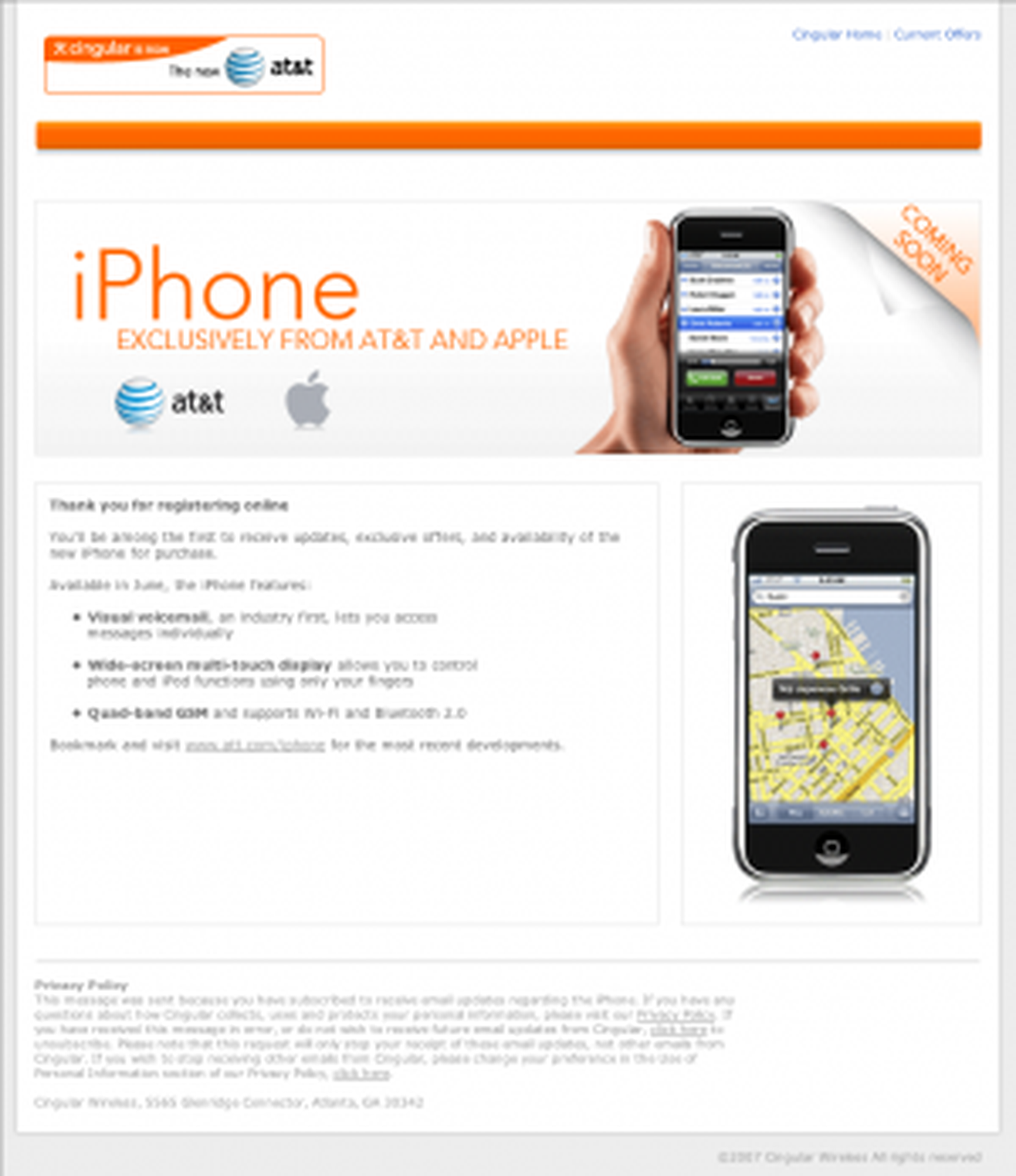 AT&T iPhone Email Notification Confirmation - MacRumors