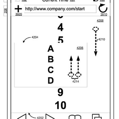 apple multitouch display translate patent