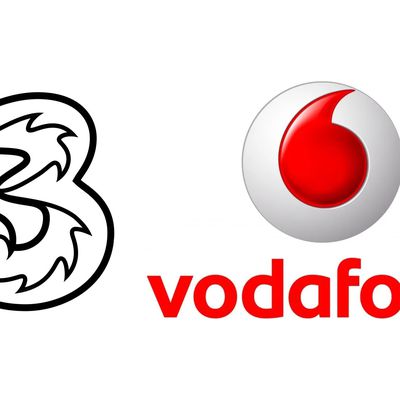 Three and Vodafone Logo Article