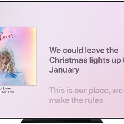 tvos music now playing lyrics synced