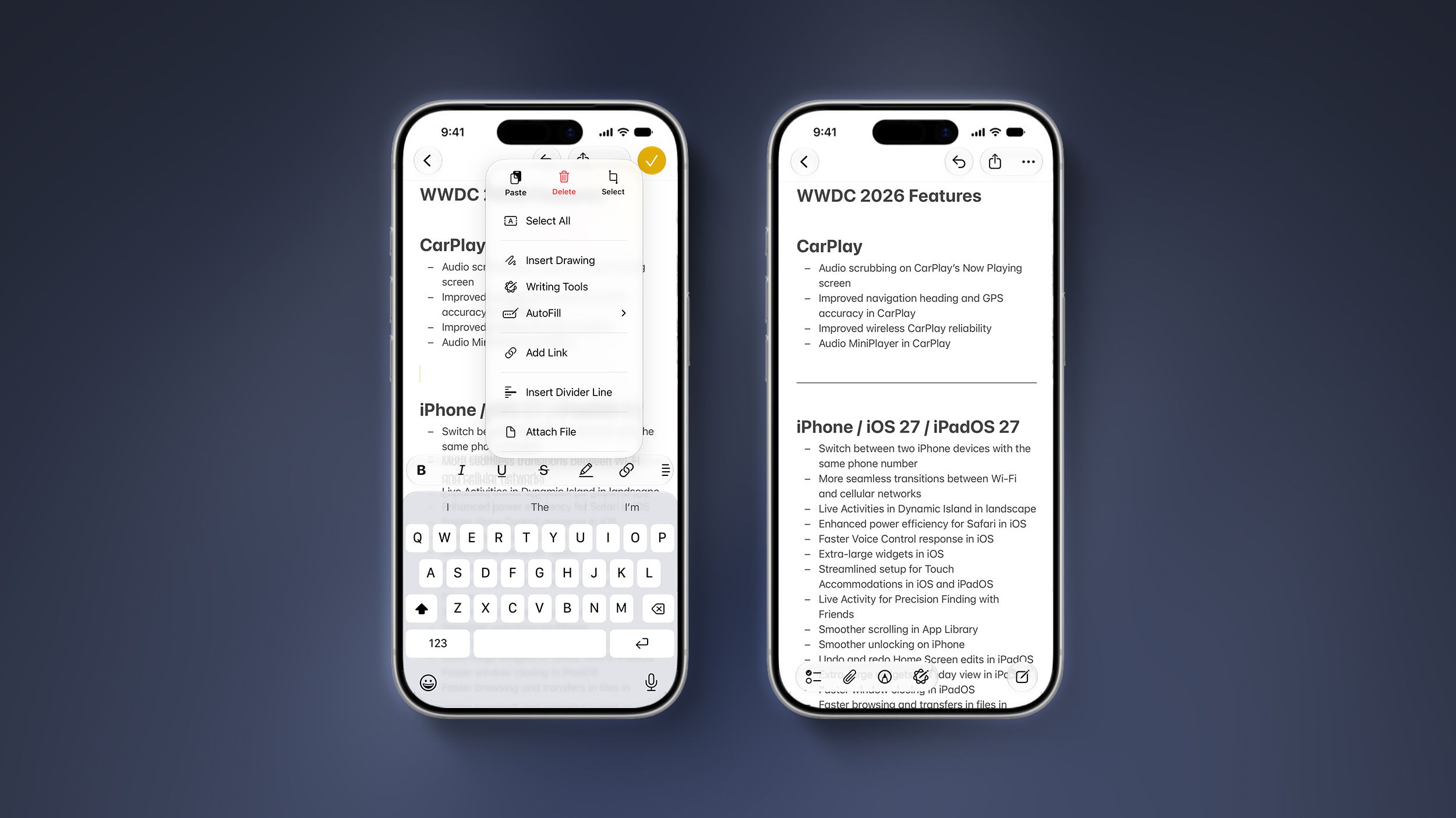 iOS 27 Adds Four New Features to Notes App, Including Markdown Copy-and ...
