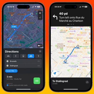 belgium apple maps cycling routes