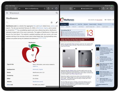 how to create a new window from a safari link ipados 4